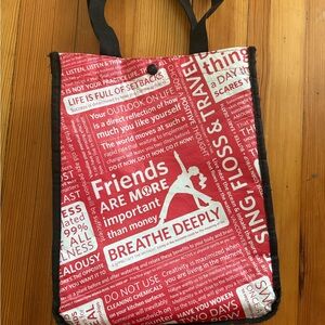 Lululemon Athletica Red Inspirational Tote
Will donate if doesn’t sell ‼️